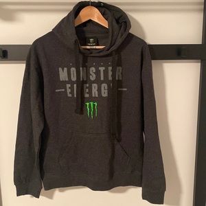 Monster Energy Hoodie / Size Small / Grey / Excellent Condition